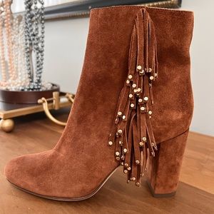 NEW DVF Suede Tassle Ankle Boot / Bootie 36.5